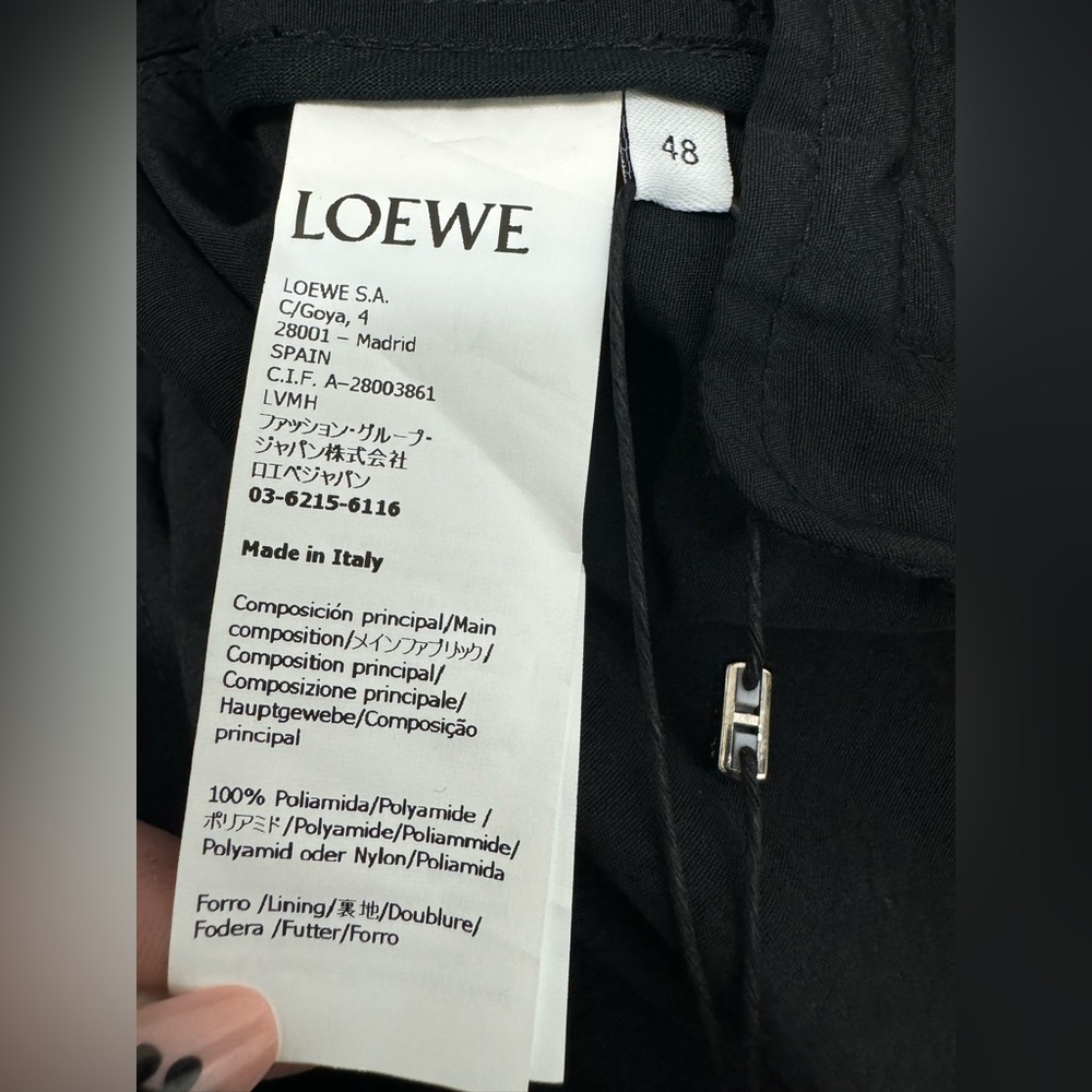 NWT LOEWE Nylon Jacket in Black - Picture 13 of 15